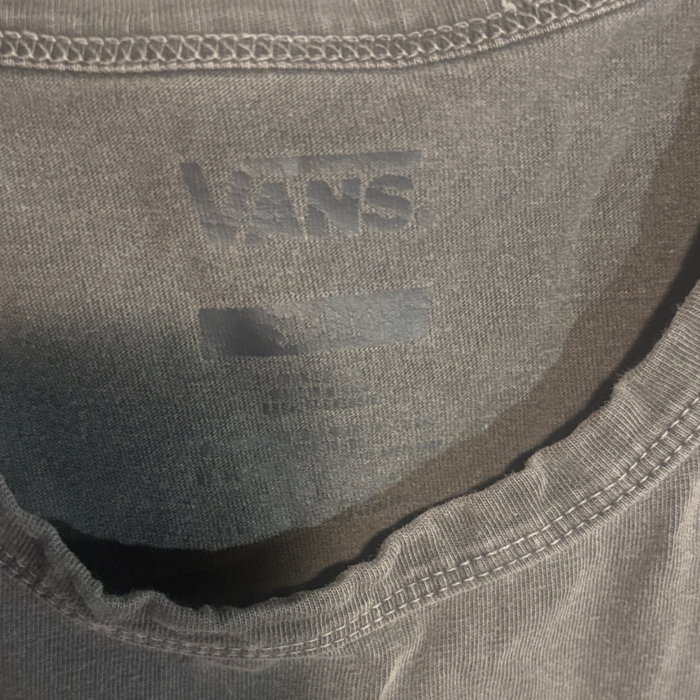 Vans Women's Charcoal Muscle Tee - Picture 2 of 5